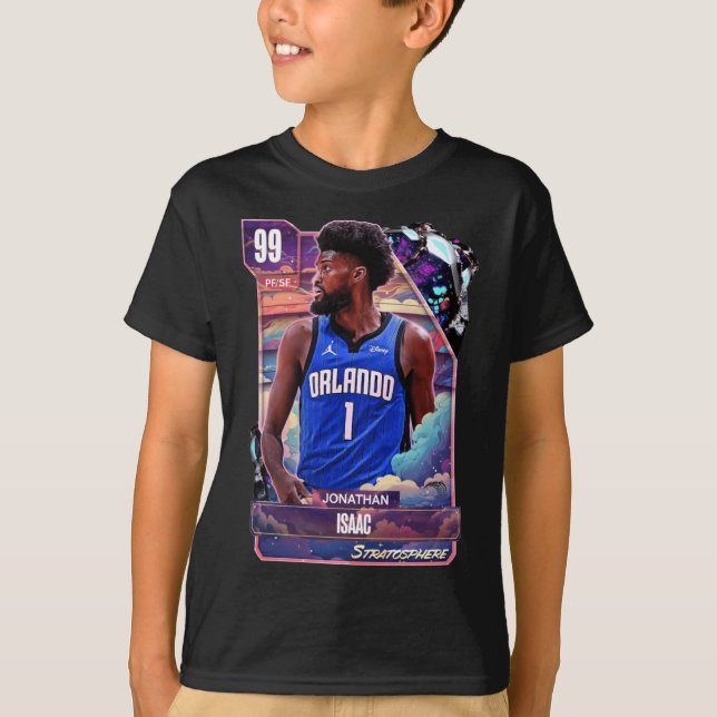 Camiseta Jonathan Isaac 99 Dark Card Hd (Anverso)