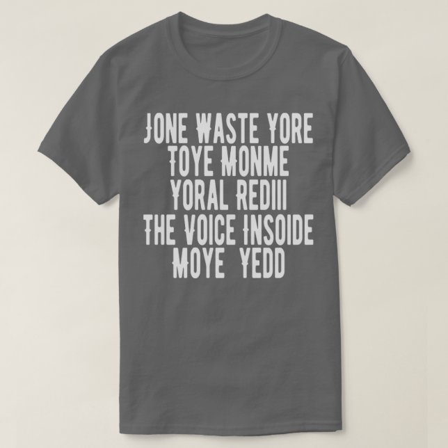 Camiseta Jone residuo yorum (Diseño del anverso)