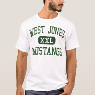 Camiseta Jones del oeste - mustangos - alto - laurel
