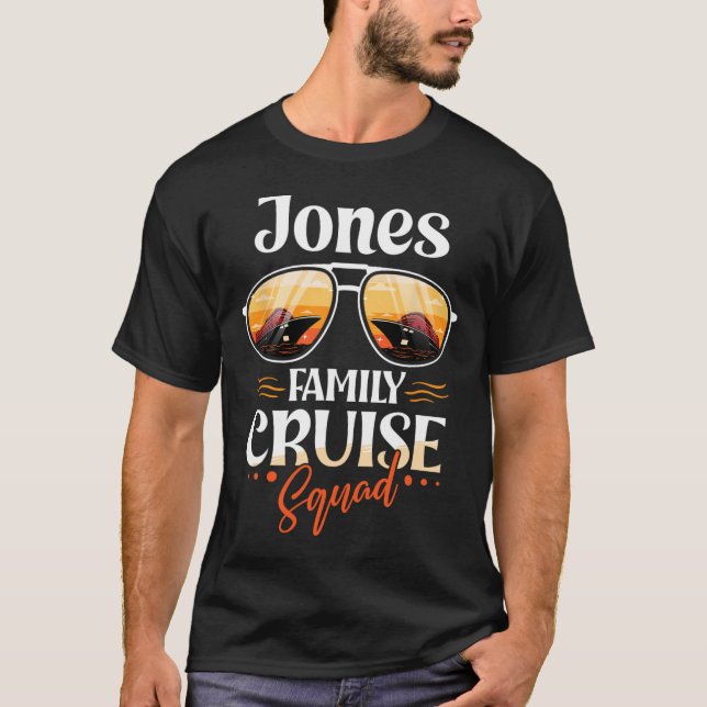 Camiseta Jones Family Cruise Squad personalizado Jones Vaca (Anverso)