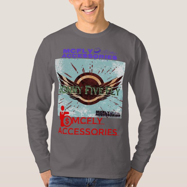 Camiseta Jonny Five Fly McFly Accessories Long Sleeve Shirt (Anverso)