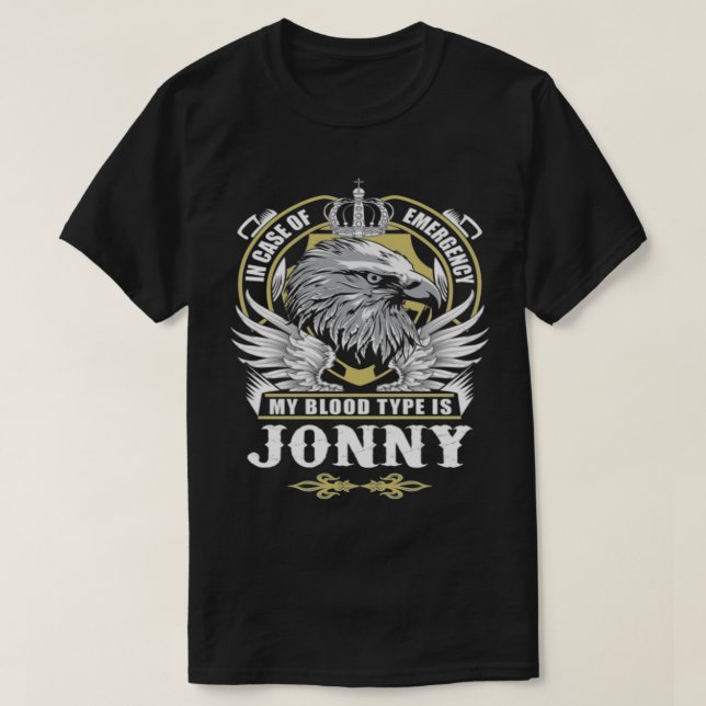 Camiseta Jonny Name (Diseño del anverso)