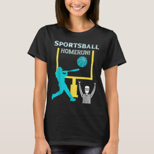 Camiseta Jonrón divertido de fútbol americano de béisbol De