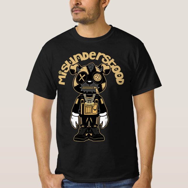 Camiseta Jordan 1 Black Gold Metallery Sneaker Match (Anverso)