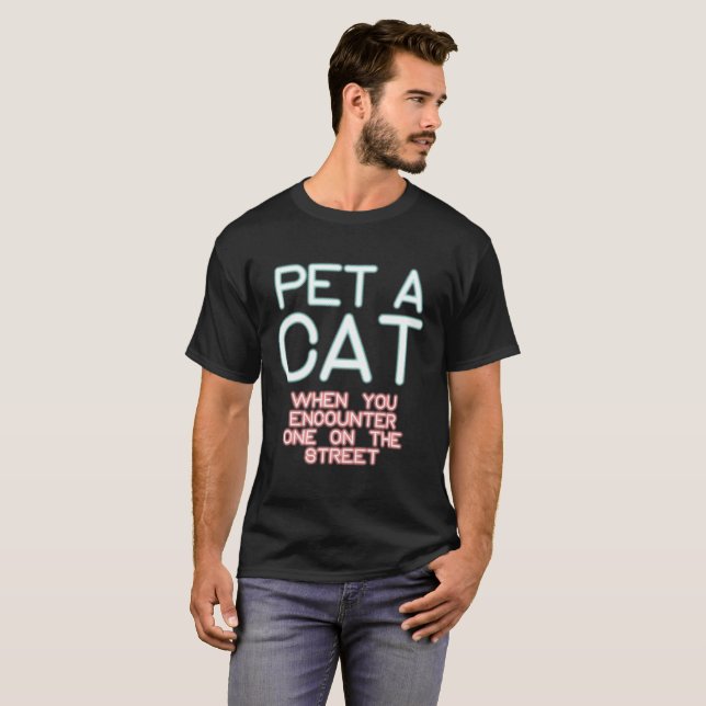Camiseta Jordan Peterson: Mascota Un Gato (Anverso completo)