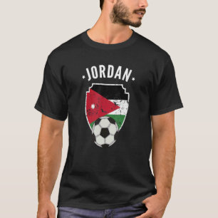 Camiseta Jordania Fútbol Bandera Jordana Fútbol Orgullo Jor