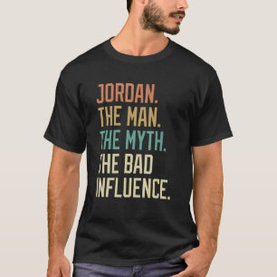 Camiseta Jordania Retro El Hombre El Mito La Influencia Mal