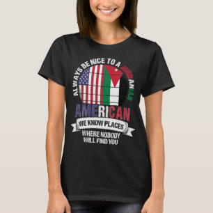 Camiseta Jordanos americanos saben Lugares País Bandera Jo