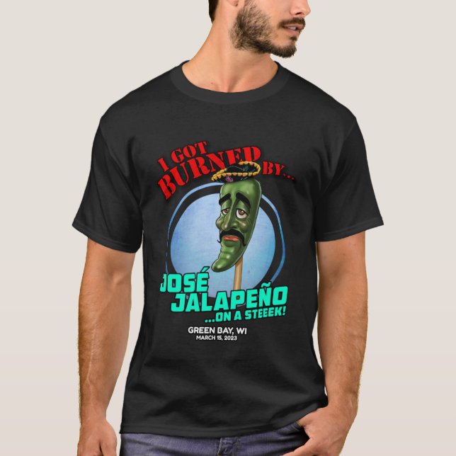 Camiseta Jose Jalapeno En A Stick Green Bay WI 2023 (Anverso)