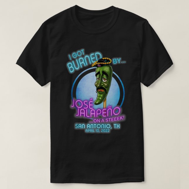 Camiseta Jose Jalapeno On A Stick San Antonio, TX (2022)  (Diseño del anverso)