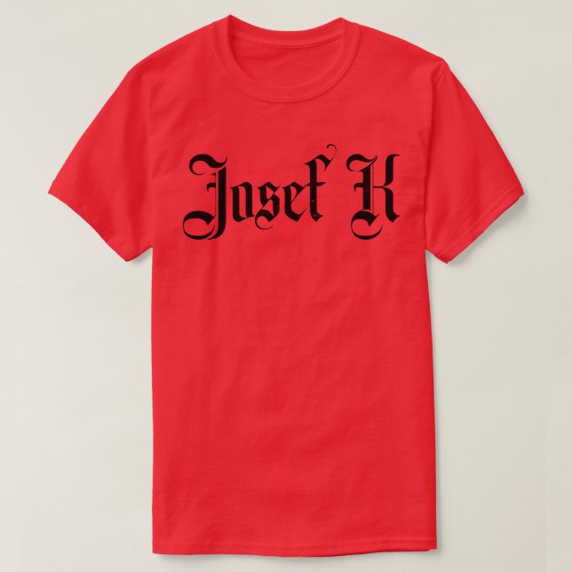 Camiseta Josef K 1 (Diseño del anverso)
