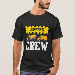 Camiseta Joseph Construcción Equipo Personalizado Dumptruck