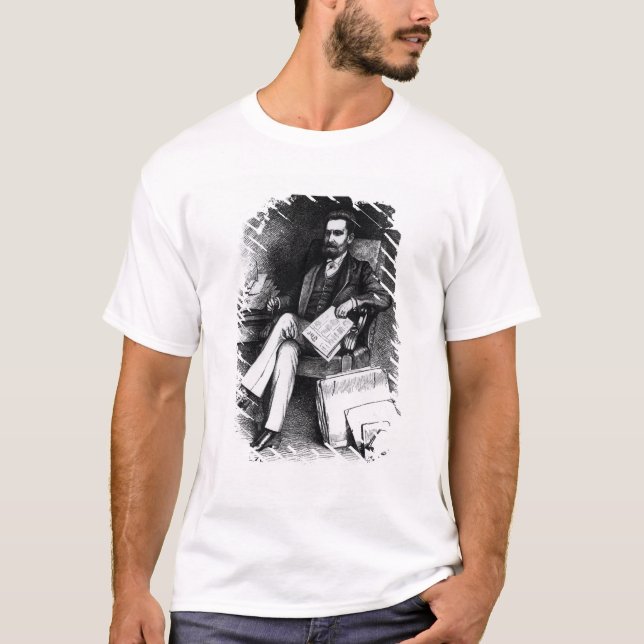 Camiseta Joseph Pulitzer "del objeto curioso", 1887 (Anverso)