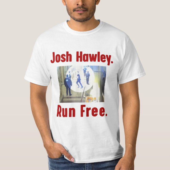 Camiseta Josh hawley corre gratis retro (Anverso)