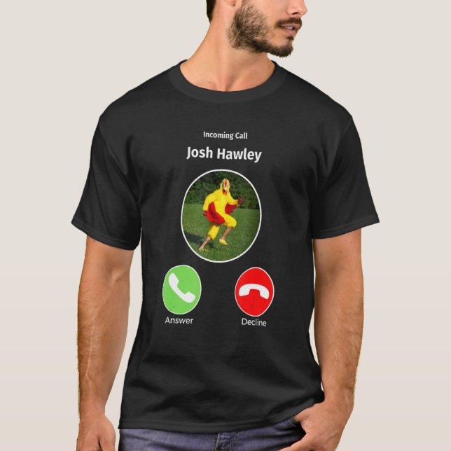 Camiseta Josh Hawley Corriendo Como Una Llamada De Pollo (Anverso)