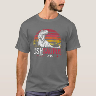 Camiseta Josh Saurus Funny Personalizado Dinosaur T Rex Nom