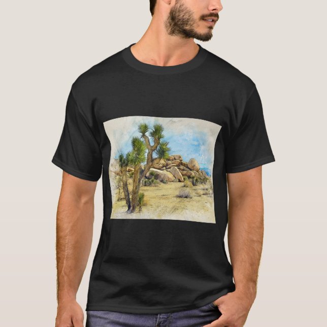 Camiseta Joshua Tree estilo desierto (Anverso)