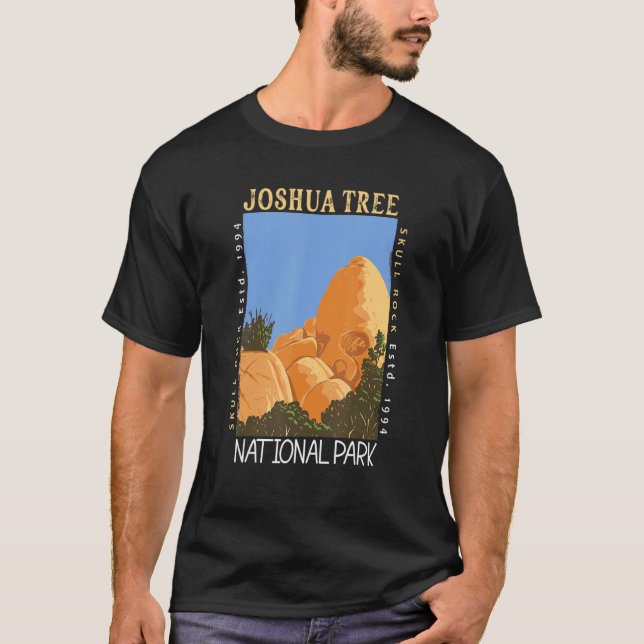 Camiseta Joshua Tree National Park Skull Rock California Di (Anverso)