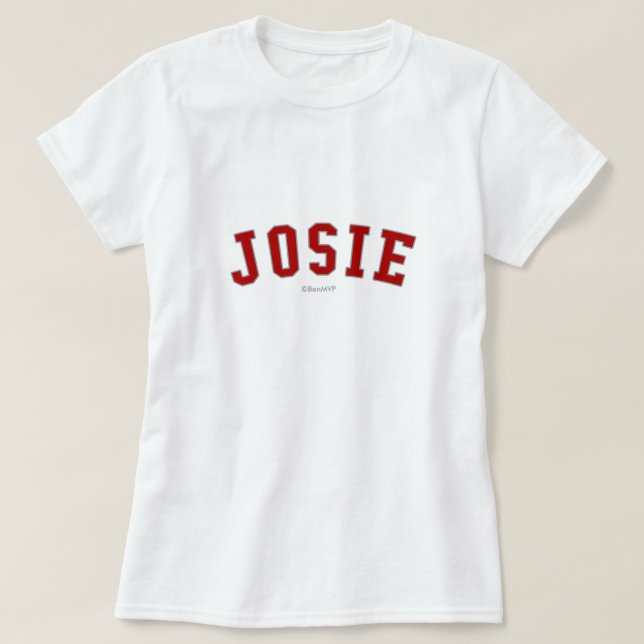 Camiseta Josie (Diseño del anverso)