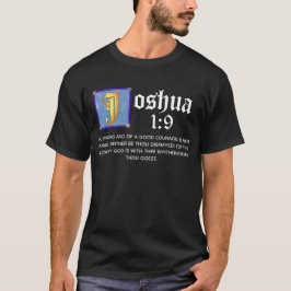 Camiseta Josué 1 9 Cita de la Biblia del Antiguo Testamento