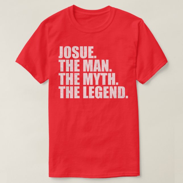 Camiseta JosueJosue Nombre Josue dado nombre (Diseño del anverso)