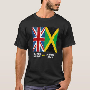 Camiseta Jota de la Unión con bandera jamaiquina y Caribe b