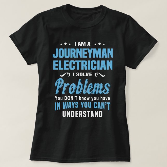 Camiseta Journeyman Electrician (Diseño del anverso)