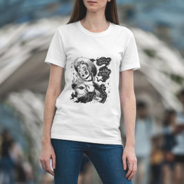 Camiseta Joven Bruja Y Conejo