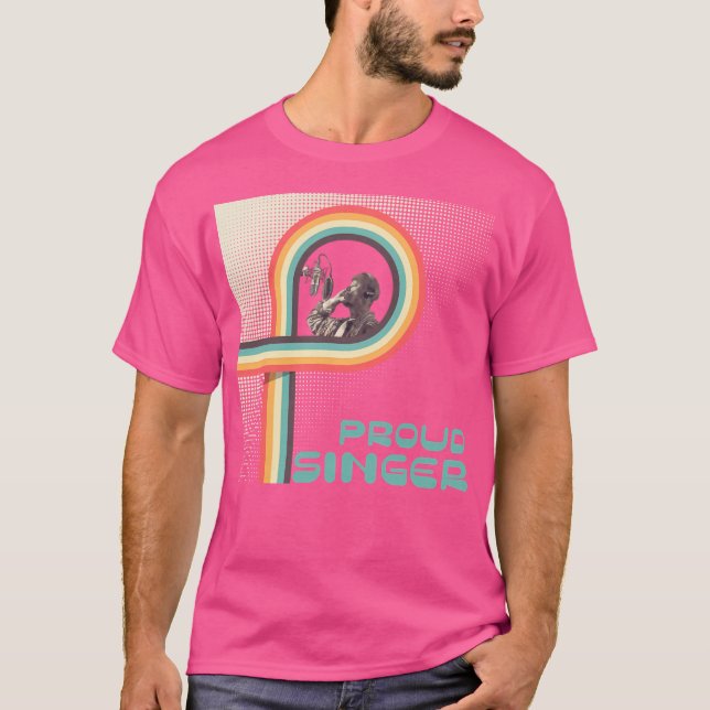 Camiseta Joven Cantante Rnb Canta Frente Al Micrófono (Anverso)