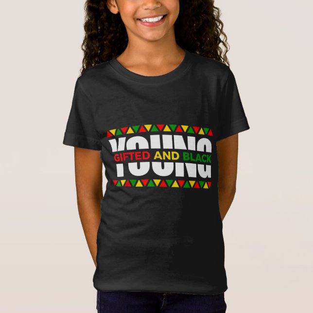 Camiseta Joven Chica negro 4 negro gigante mágico y negro s (Anverso)