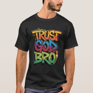 Camiseta Joven confía en Dios hermano niño cristiano gracio