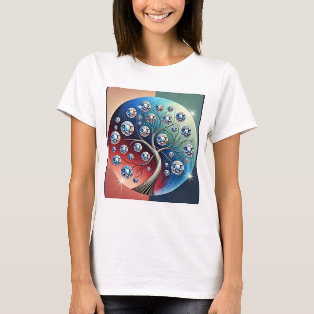 Camiseta joven de Dreamy Gem Tree (Anverso)