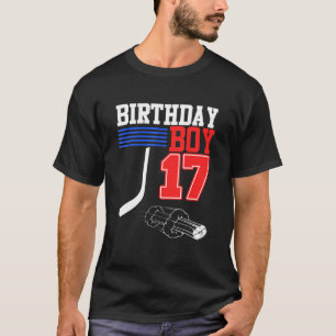 Camiseta Jóven de hockey sobre hielo 17 cumpleaños entrenad