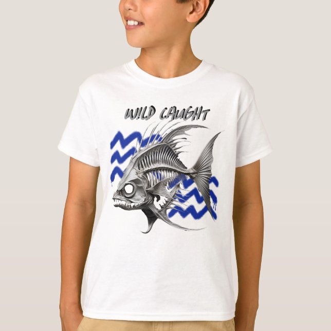 Camiseta Joven de "Wild Caught" (Anverso)