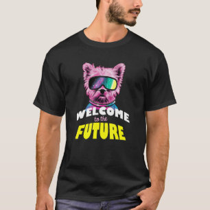 Camiseta Joven de Yorkshire Futuristic Dog Guay Yorkie Men