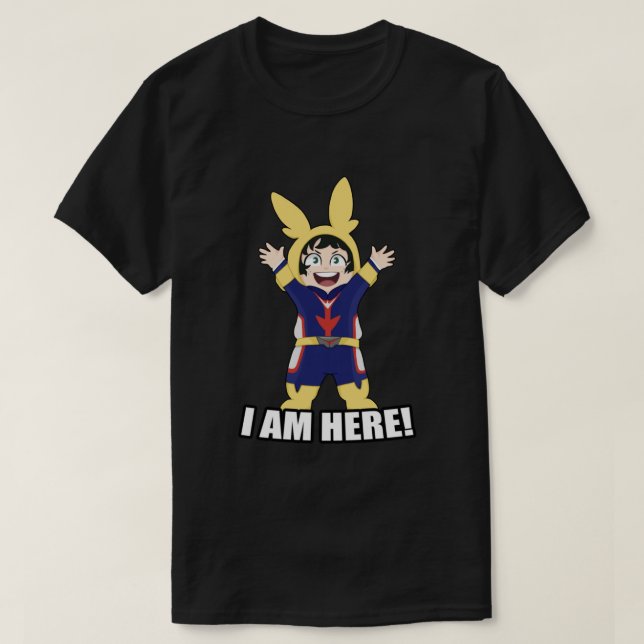 Camiseta Joven Deku - ¡Estoy aquí! 1 (Diseño del anverso)