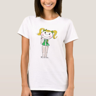 Camiseta Joven del girl scout que guarda la promesa