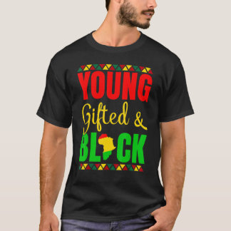 Camiseta Joven Dotado Y Negro Historia Africano Americano M