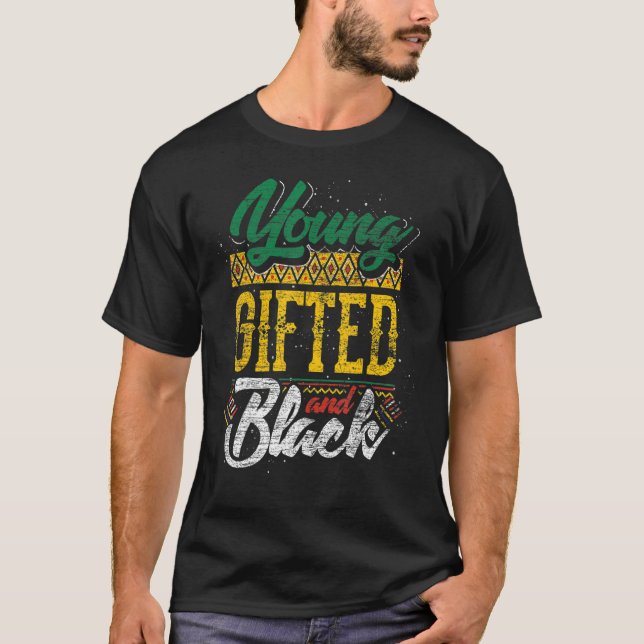 Camiseta Joven ed Y Negro Mes De Historia Negra Ame African (Anverso)