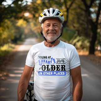 Camiseta Joven en el corazón ligeramente mayor en otros lug