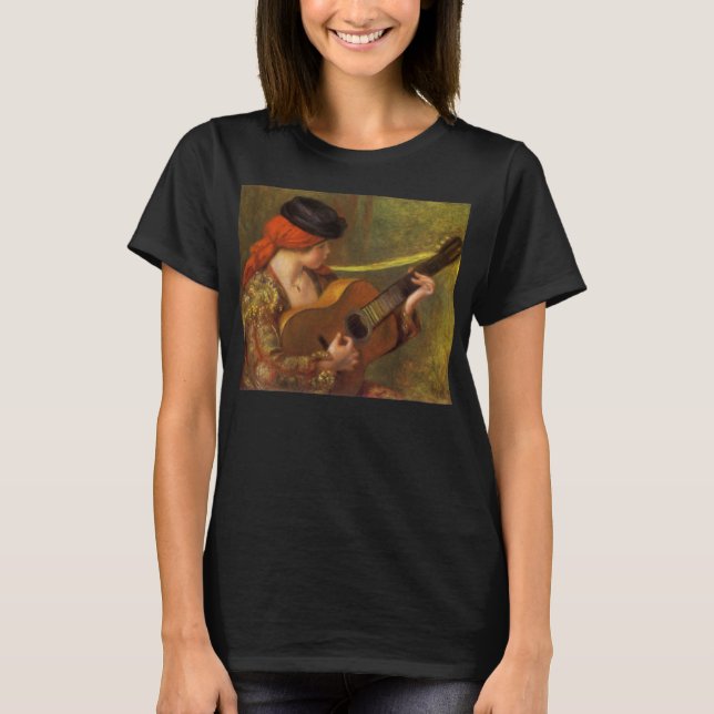 Camiseta Joven española con guitarra de Pierre Renoir (Anverso)