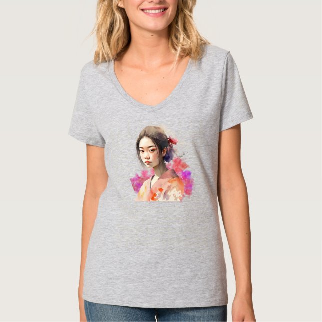 Camiseta Joven Geisha (Anverso)