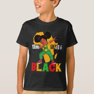 Camiseta Joven Gifado Y Negro Chica De Bebé Historia Negra