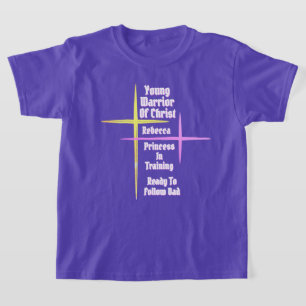 Camiseta Joven Guerrero De Cristo Princesa En Entrenamiento