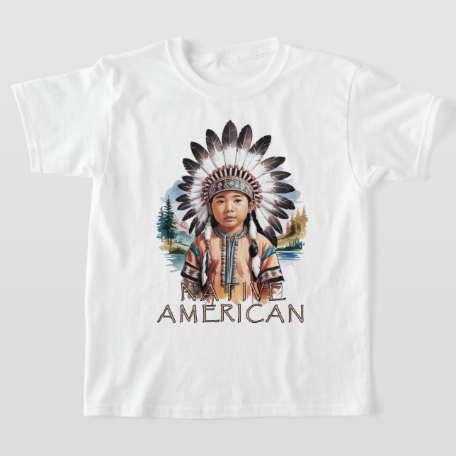 Camiseta Joven jefe nativo americano (Distribución)