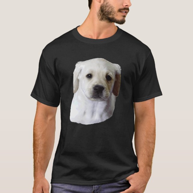 Camiseta Joven Labrador Recuperador Cachorro (Anverso)
