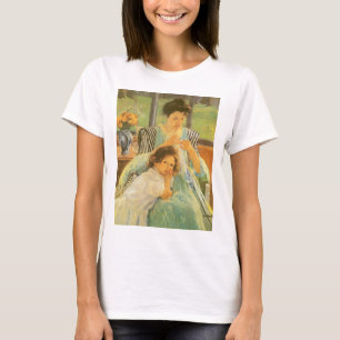 Camiseta Joven Madre Cosendo de Mary Cassatt, Arte Antiguo
