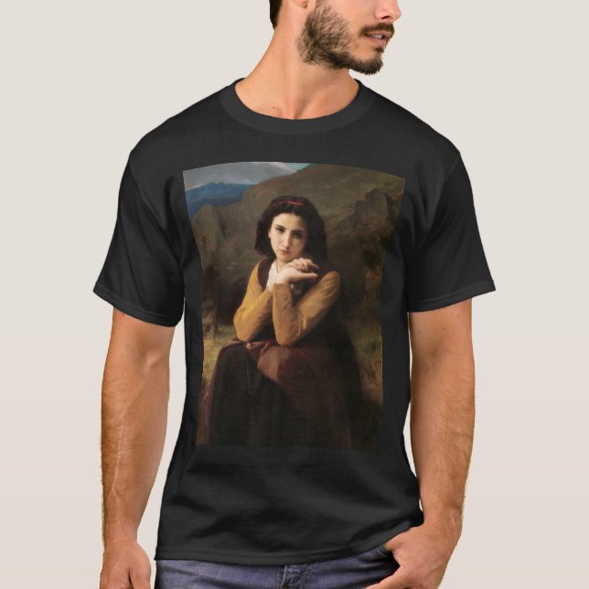 Camiseta Joven muchacha de Bouguereau (Anverso)