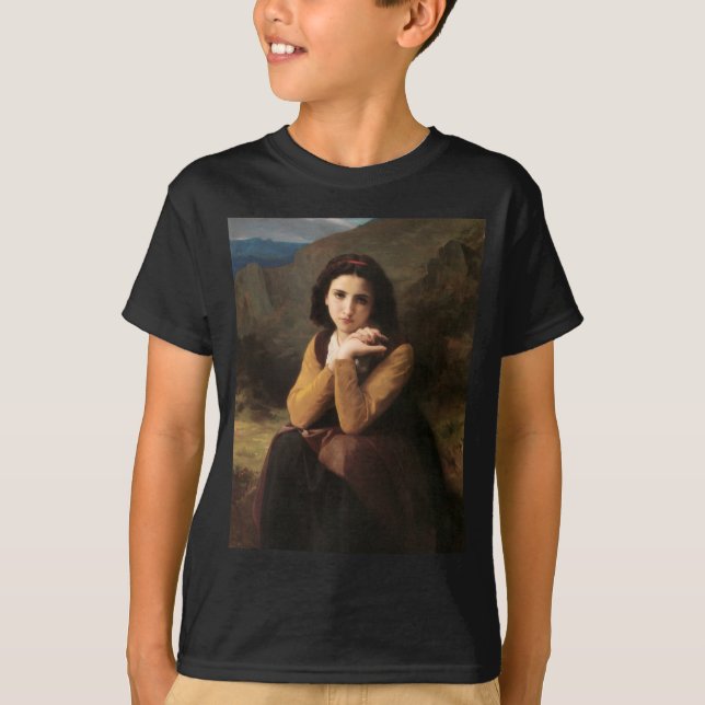 Camiseta Joven muchacha de Bouguereau (Anverso)