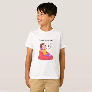 Camiseta Joven muchacho escucha música